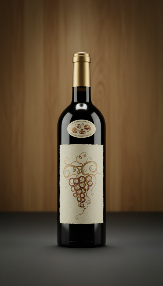 Limited release pinot noir bottle
