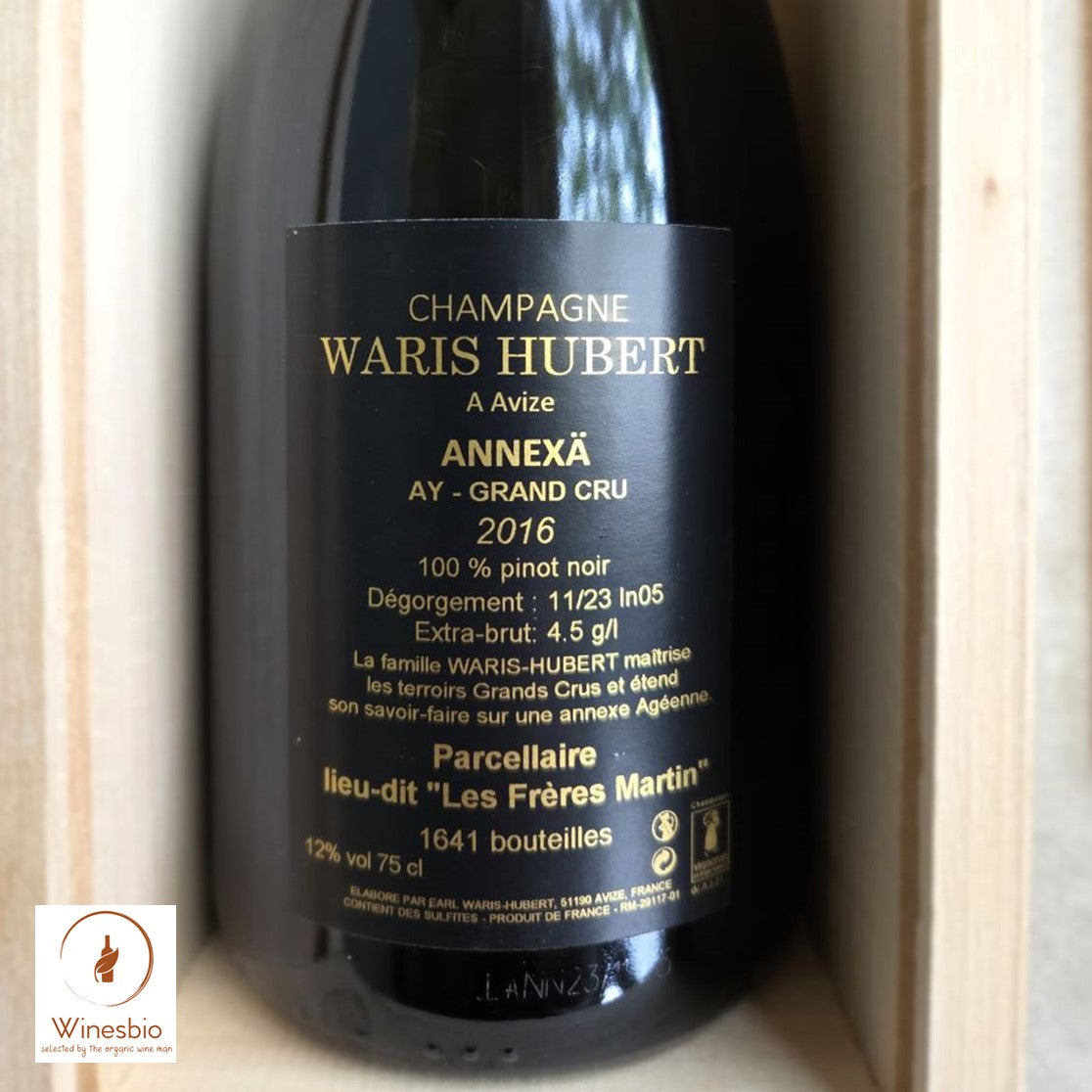 Waris Hubert Annexä l'Hôte d'Aÿ' Champagne Grand Cru 'Aÿ' 2016